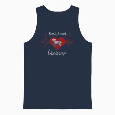 Dog Paw Dog Lovers Dog School Unisex Tank Top - Navy