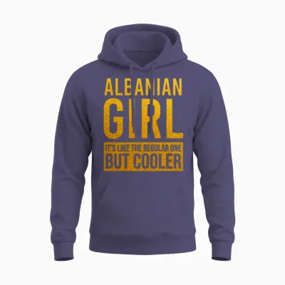 Albanian Girl Funny Unisex Hoodie - Heather Sport Dark Navy