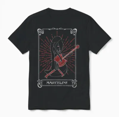 Adventure Time Halloween Marceline Tarot Card Unisex T-Shirt - Black