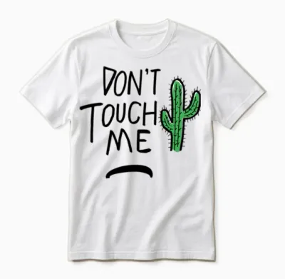 Don't Touch Me Unisex T-Shirt - White