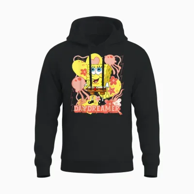 Sponge Bob - Schwammkopf Daydreamer Unisex Hoodie - Black