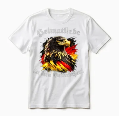 Heimatliebe Ist Kein Verbrechen! Deutscher Adler Klassik Unisex T-Shirt - White