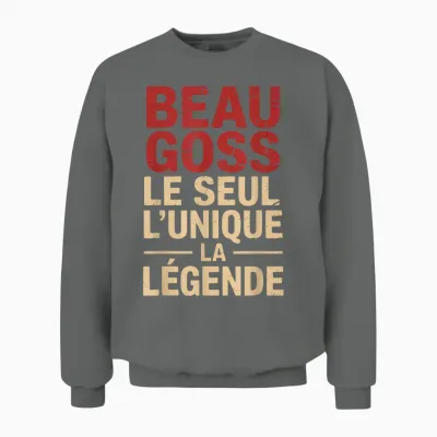 Beau Goss Man Funny Funny Gift Idea Funny Unisex Sweatshirt - Graphite Heather