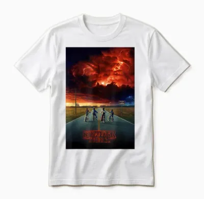 Stranger Things Demogorgon Cloud Unisex T-Shirt - White
