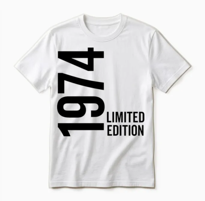 1974 Limited Edition Unisex T-Shirt in White