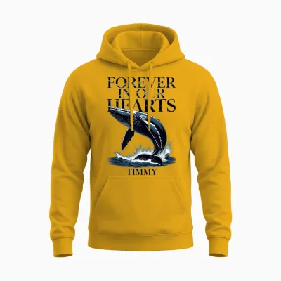 Timmy Wal Ostsee Buckelwal Team Hope Free in Our Hearts 2026 Unisex Hoodie - Gold