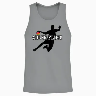 Adler Flieg Handball Fan Outfit T-Shirt, Gray Unisex Tank Top - Sport Grey