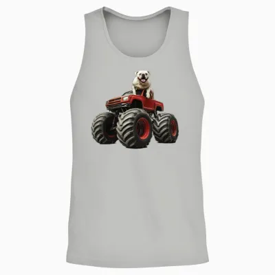 Dog Unisex Tank Top - Ash