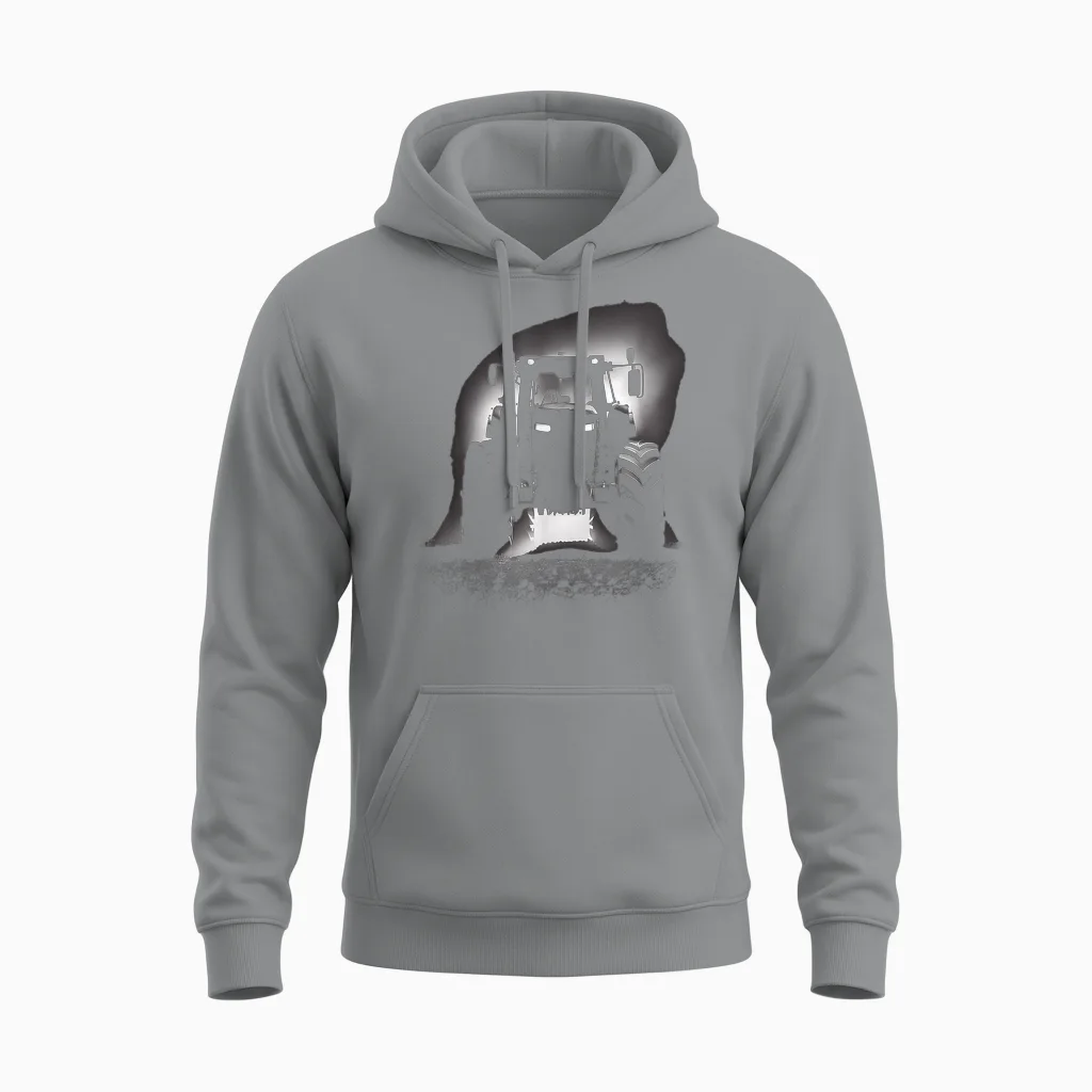Traktor Trecker Landwirt Getreide Bauernhof Agrarfan Unisex Hoodie in Sport Grey