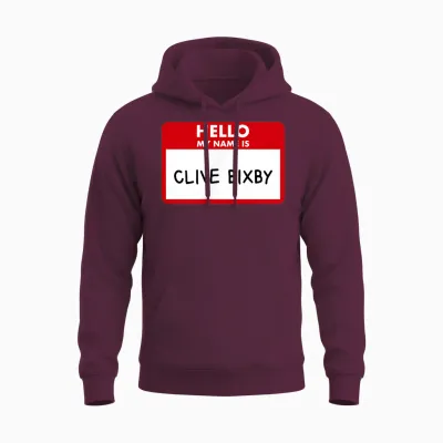 Hallo, Mein Name Ist Clive Bixby Phil Unisex Hoodie - Maroon