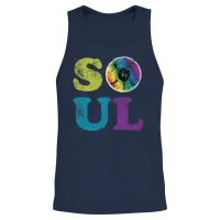 Soul Retro Unisex Tank Top - Navy – 2