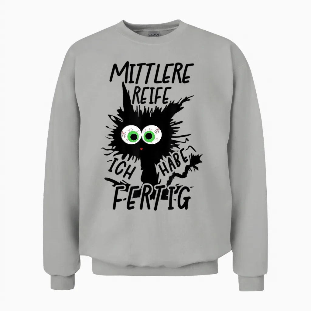 Mittlere Reife Ich Habe Fertig 2026 Mittlere Reife Geschafft Unisex Sweatshirt in Ash
