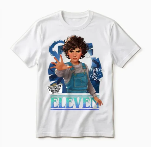 Stranger Things Tales from '85 Eleven Unisex T-Shirt in White