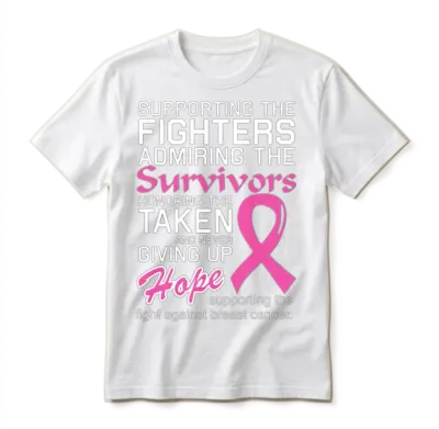 Breast Cancer - Supporting the Fight Against Bre Unisex T-Shirt - White