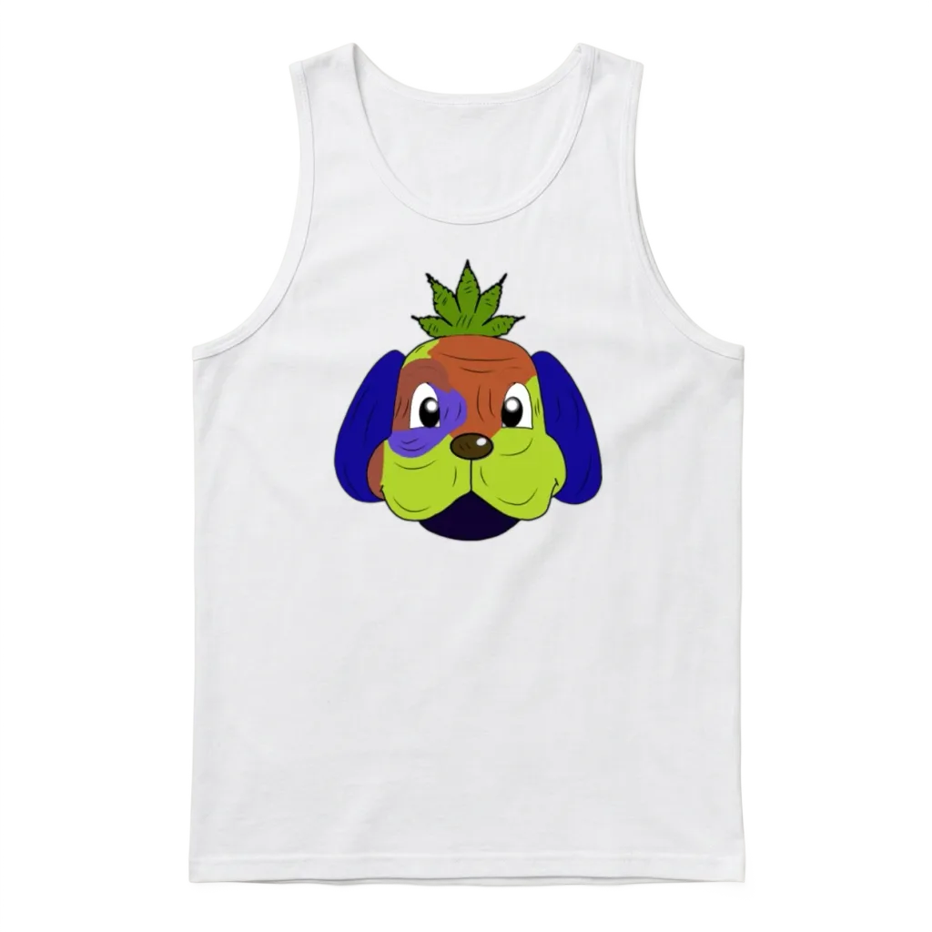 Jamaican Dog โ Lovers Unisex Tank Top - White