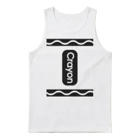 Party-Crayon Halloween Team Unisex Tank Top - White – 1