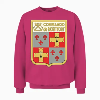 Montfort Commando Des Forces Spéciales Militaires Françaises T-Shirt Haut De Gamme Unisex Sweatshirt - Heliconia