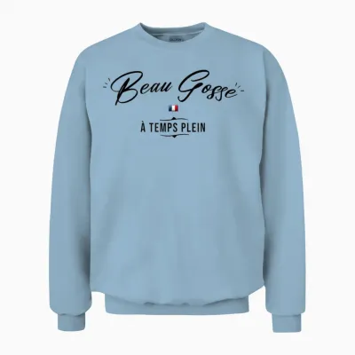 Man Handsome Kid Phrase Quote Funny Humour Gift Man Unisex Sweatshirt - Light Blue