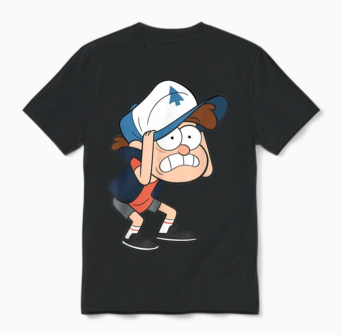 Disney Gravity Falls Dipper Pines Official Disney Channel Unisex T-Shirt in Black