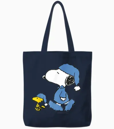 Peanuts - Snoopy Sleep Cap Good Night Tote Bags - Navy