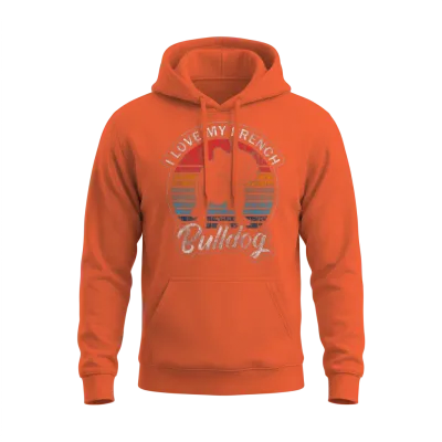 Dog Bulldog Dog Owner Mistress Unisex Hoodie - Orange