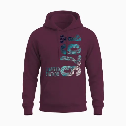 50th Birthday Man Woman 50 Years 1976 Decorative Gift Funny Unisex Hoodie - Maroon