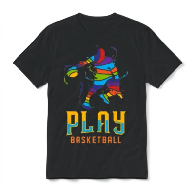 Basketball Unisex T-Shirt - Black