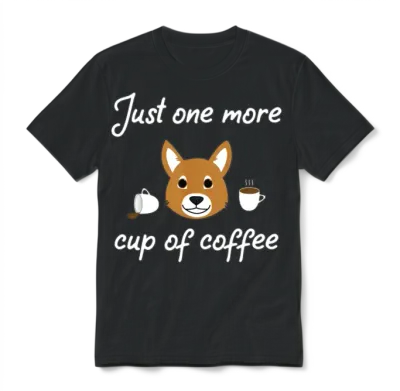 Funny Coffee Unisex T-Shirt - Black