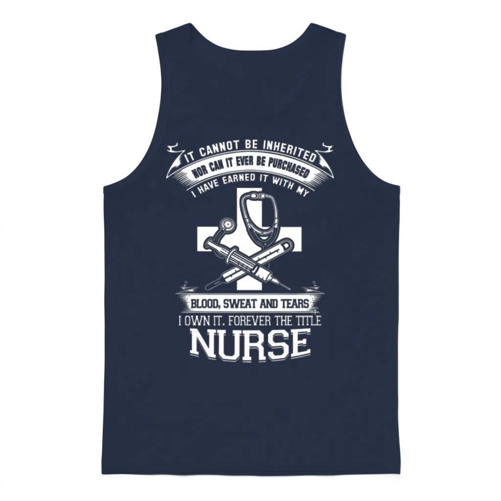 Nurse Labor & Delivery Nurses Funny Male Nurse N Unisex Tank Top - Navy