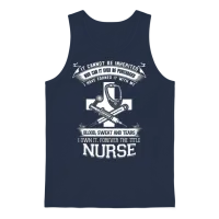 Nurse Labor & Delivery Nurses Funny Male Nurse N Unisex Tank Top - Navy – 1
