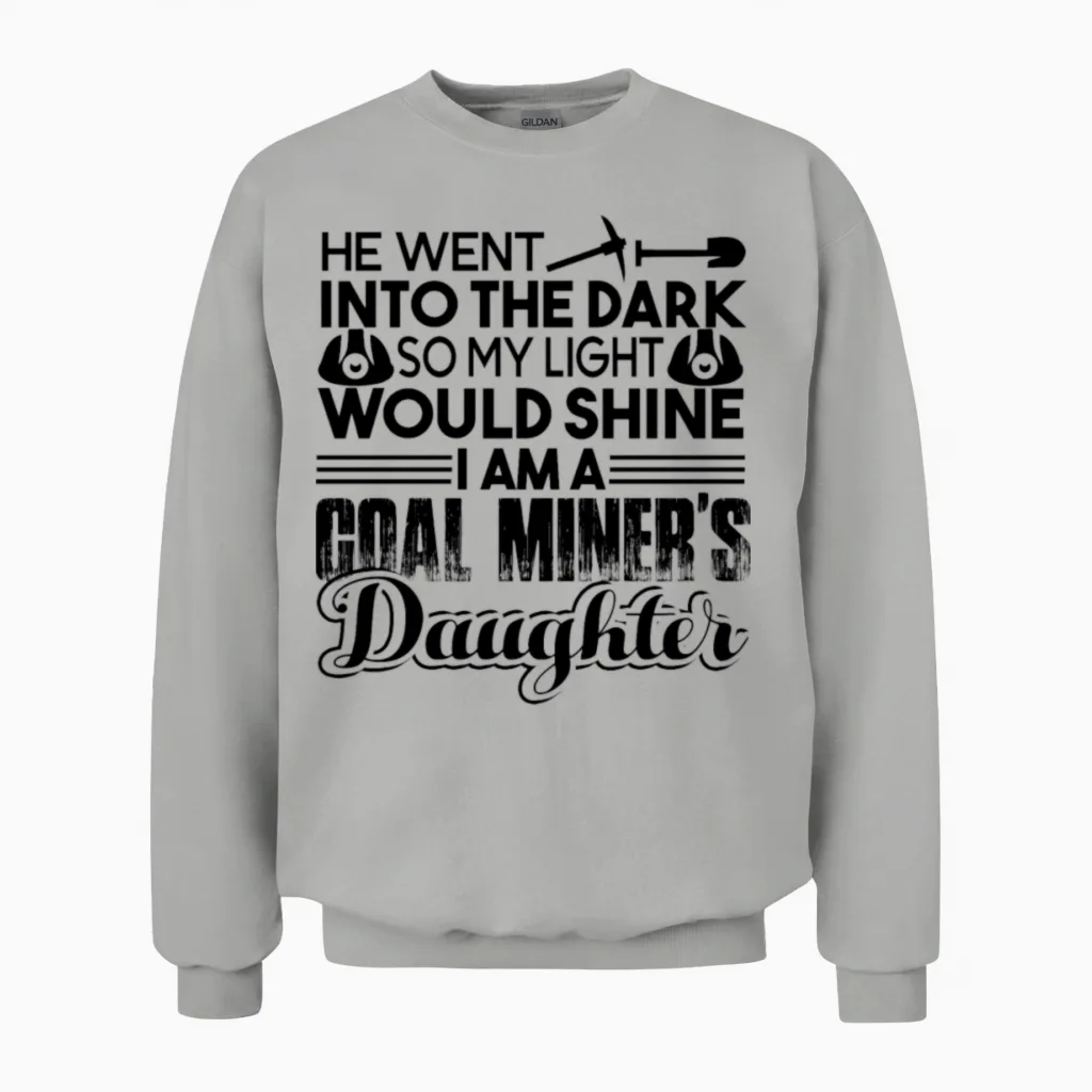 Coal Miner Unisex Sweatshirt in Ash