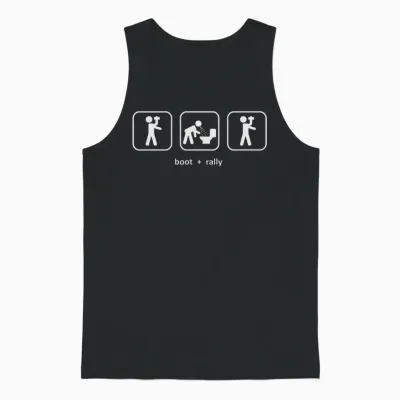 Boot and Rally Unisex Tank Top - Black