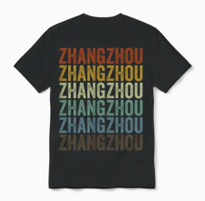 Zhangzhou China Retro Vintage Unisex T-Shirt - Black