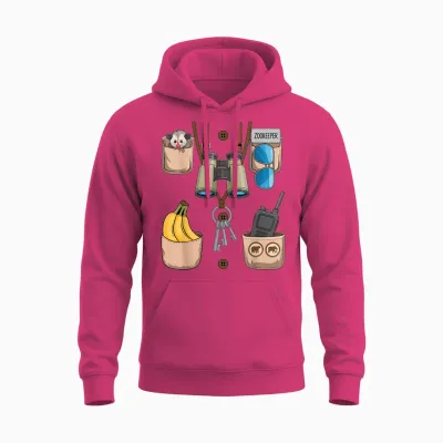 Zookeeper Costume Halloween Unisex Hoodie - Heliconia