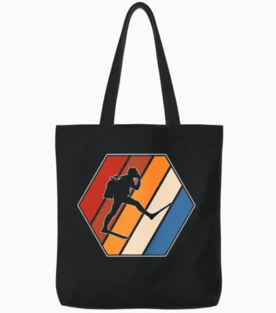 Dive Retro Tote Bags - Black