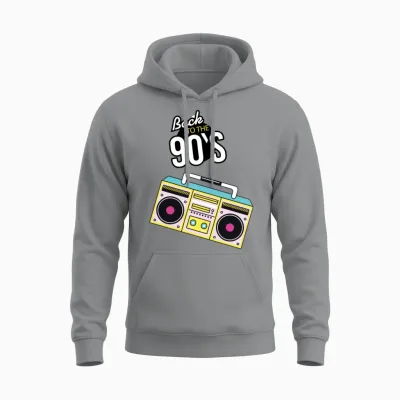 Retro Unisex Hoodie - Sport Grey