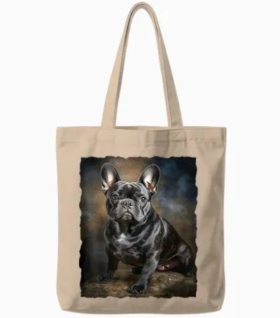 Französische Bulldogge Hunde Design Für Hundeliebhaber Tote Bags - Natural