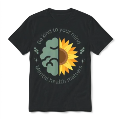 Unisex Shawl Collar Unisex T-Shirt - Black