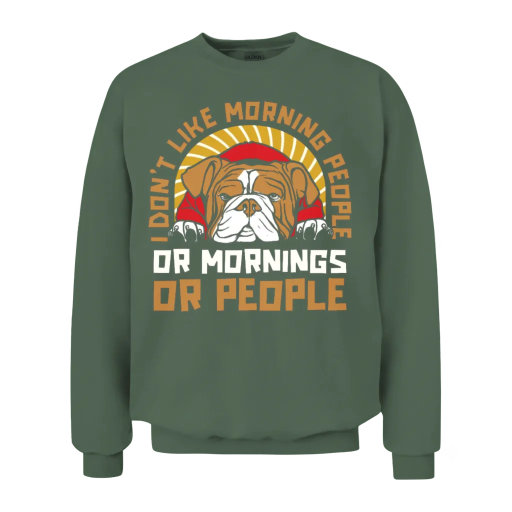Bulldog Dogs β Dog Lovers Gift Unisex Sweatshirt - Military Green