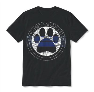 Police Memorial Police K9 Fallen Heroes K9 Police Unisex T-Shirt - Black