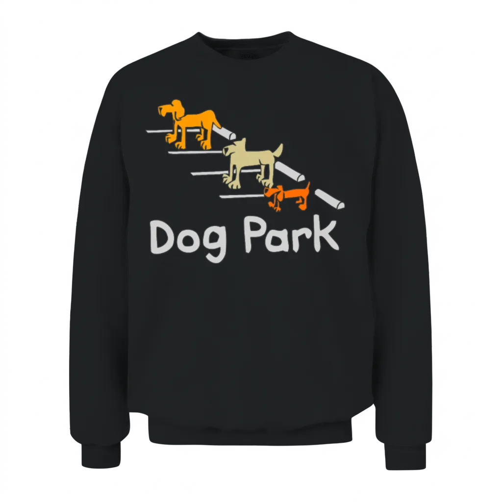 Computergear Dog Park Parking Unisex Sweatshirt - Black