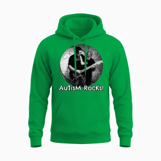 Autism Awareness Photo Avatar Unisex Hoodie in Irish Green