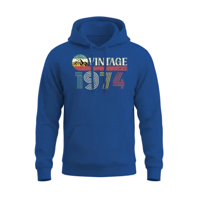 Funny Birthday Born in 1974 Limited Edition Unisex Hoodie - Royal