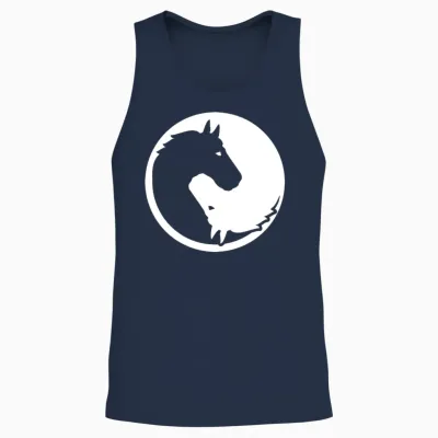 Horse Unisex Tank Top - Navy