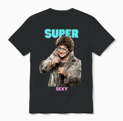 Atze Fur Super Sexy T-Shirt, Black Unisex T-Shirt in Black