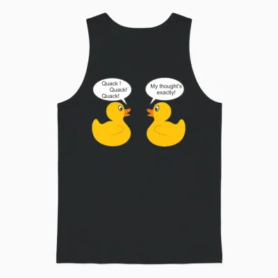 Rubber Ducks Unisex Tank Top - Black