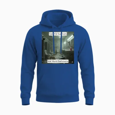 Gate Program Mall World Bathroom Unisex Hoodie - Royal