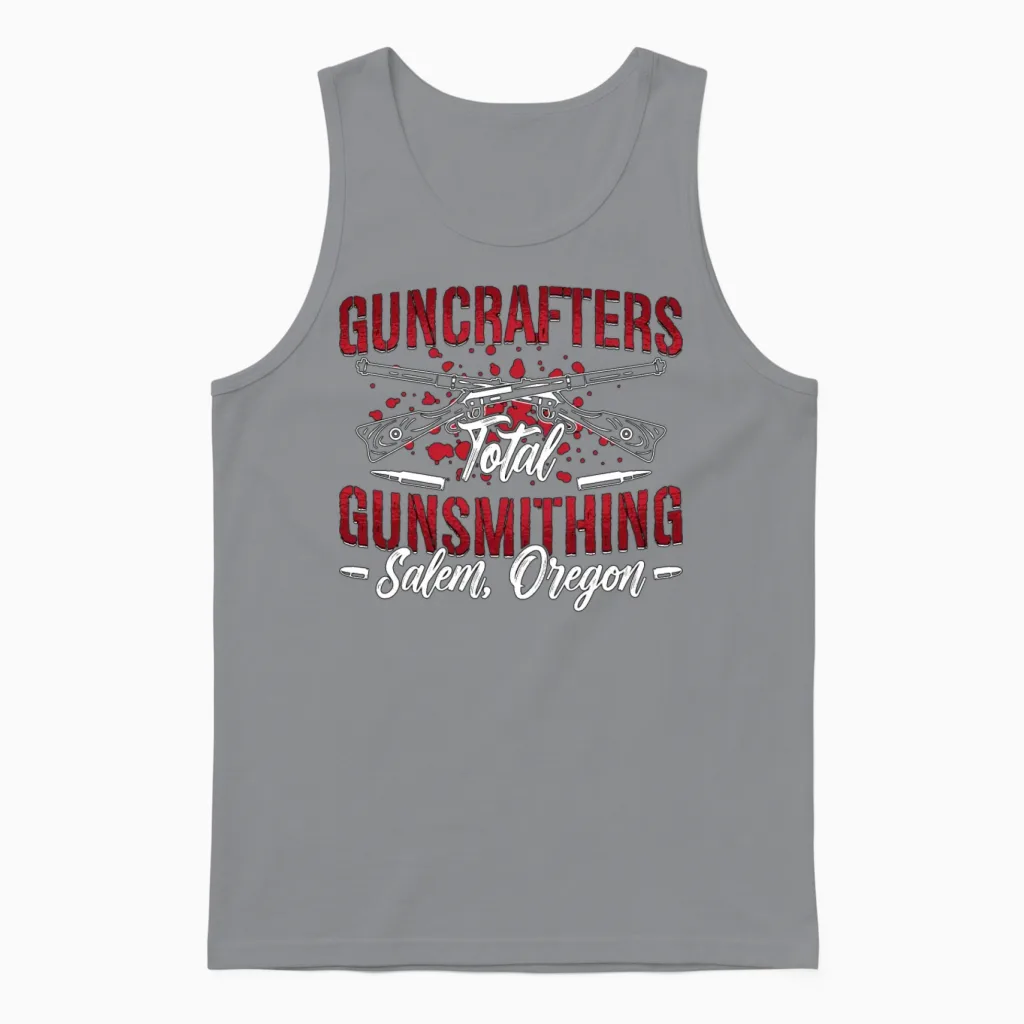 Gunsmith Guncrafters Total Loves Pistol Gunsmiths Unisex Tank Top in Sport Grey