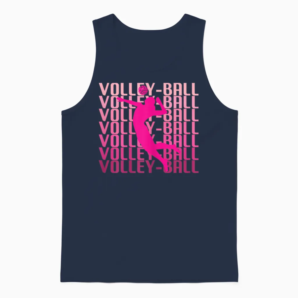 Idée Cadeau Drôle Anniversaire Pour Femme Volley Ball Unisex Tank Top in Navy