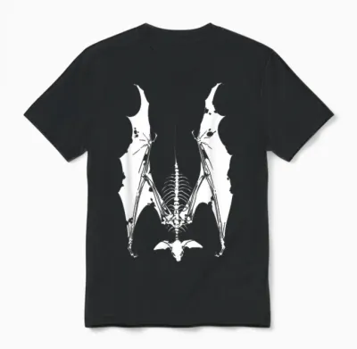 Grunge Horror Bat Pastel Goth Gothic Creepy Weirdcore Punk Unisex T-Shirt - Black